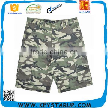 Classic Mens Green Cargo Camo Combat Shorts