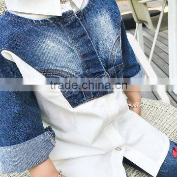 S15991A 2017 New Arrival Children Denim Coat for Wholesale photo-3