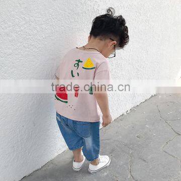 S17372A Latest Children Summer Clothes Boys Short Sleeve t Shirt photo-3