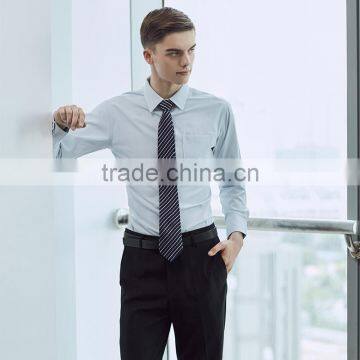 Man Light Blue Long Sleeve Formal 3 Plus Size Shirt Model Men Dress Shirts photo-2