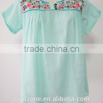 Wholesale Mexico Manufacturers Embroidered Blouse Ladies Blouses photo-3