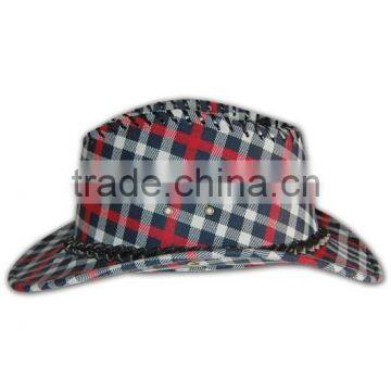ISO9001 BSCI Factory Hot Sale Red Fleece Tailored Made Plaid Hat photo-3