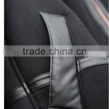 Europe Style Women Big Fur Coat Jacket Leather /Biker Jacket photo-3