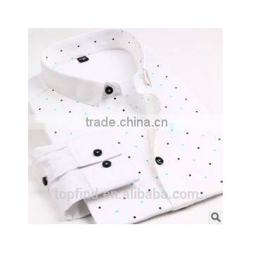 Men Fashion Slim Fit Long Sleeve Print Causal Shirts photo-4