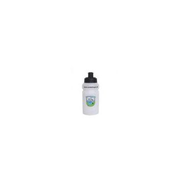 10oz Promotional White Polyethylene / Polypropylene Water Bottles  With Printed Logos