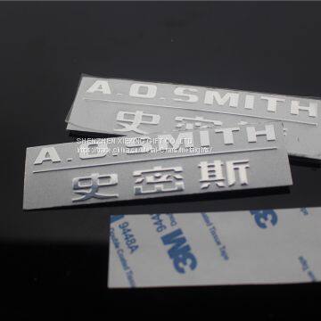 Custom Metal Plates Embossed Brand Logos 3m Labels photo-2