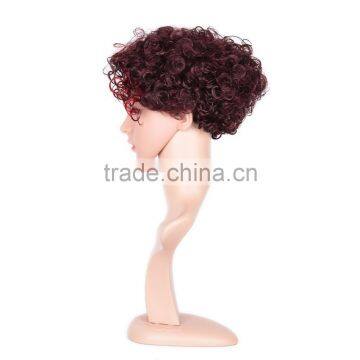 Large Stocks! Short Hair Wig, Synthetic Hair Wigs, Short Dark Brown Cosplay Hair Wig photo-5