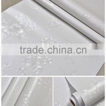 Modern Bedroom Warm PVC Flower Design Waterproof Wall Background Decoration Paper photo-4