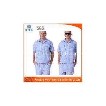 EN11612 manufacture royal blue coal mine workers fire retardant anti -static jacket work clothes for men