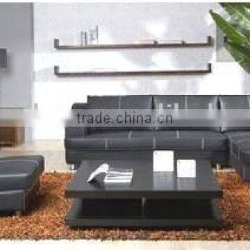 Black Household Leather PVC Match Sofa