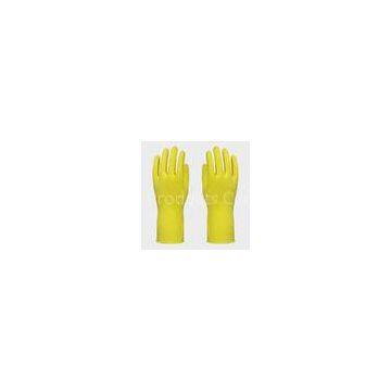 Spray flocklined Kitchen Latex Gloves , Industrial Latex Gloves