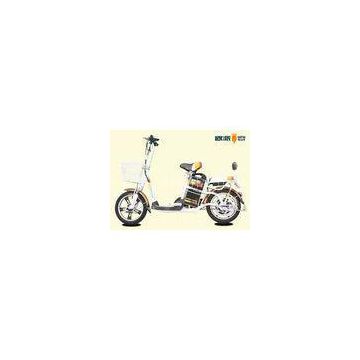 Colorful Official Electric Moped Scooter Double Seat Front Rear Drum Brake