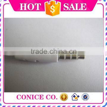 Promotional Cheap White Flat Cable Silicone Plug Piston Wired Mic Earphones photo-5