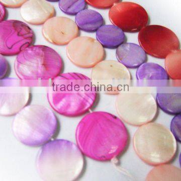 Wholesale Flat Ocean Shell Bead Jewelry