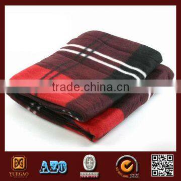 100% polyester printed polar fleece throw