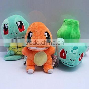 3pcs set Pokemon Bulbasaur Charmander Squirtle Stuffed Plush Doll Toys