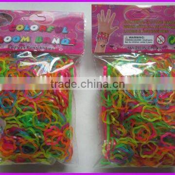 flower shaped rainbow rubber bands for kids diy bracelet