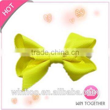 Latest baby girls satin bow hair clip wholesale