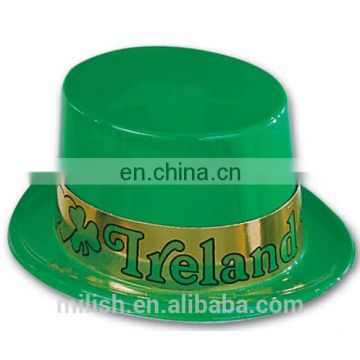 MH-2202 Party Custom logo Green Saint St Patrick Day Derby Bowler Hat