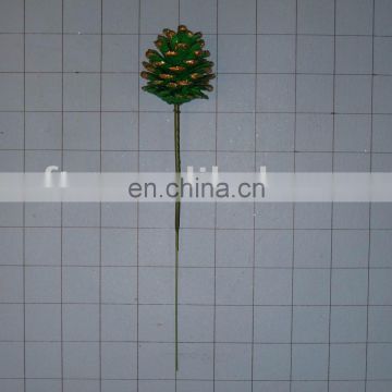 decorative pinecone pick ,christmas pinecone stick,pinone ornament