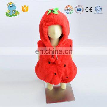 Hot selling wholesale cheap strawberry sharped baby romper