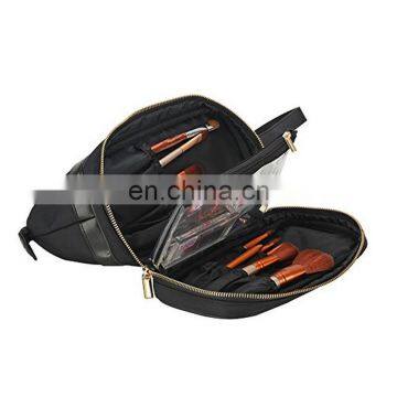 Toiletry Bag With Multiple Compartments Hanging Makeup Organizer Double Layer photo-5