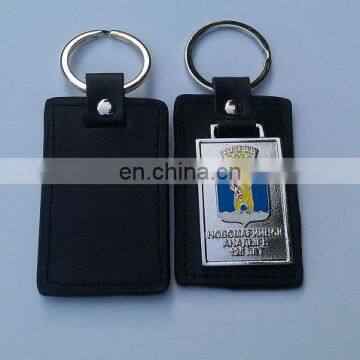 Custom China Factory Directly Promotional Business Gift Leather Keychain, Wholesale Customized Logo Leather Keychains photo-2
