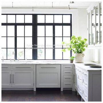 Guangdong Swing Casement Grills Design Glassed Black Aluminium Double Glazed Windows Australia Standard photo-2