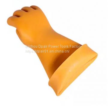 Insulation rubber gloves 25KV -20kv power professional supplier