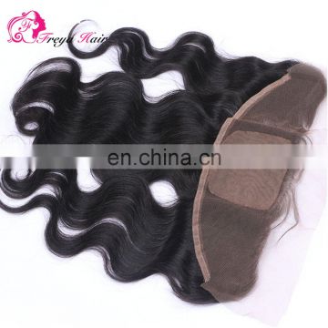 Alibaba hot selling large stock wholsale body wave silk base closures lace frontal