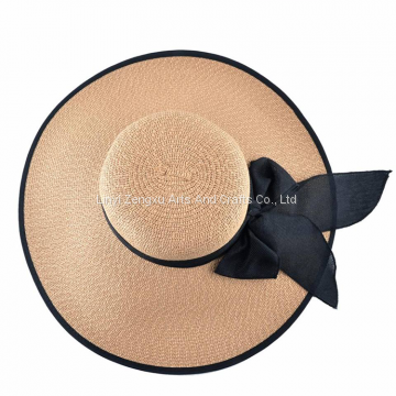 2019 New Style Spring Summer Beach Floppy Straw Hat For Lady Women photo-3