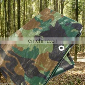 PE Camouflage Camping Covering Plastic Tarpaulin Sheet