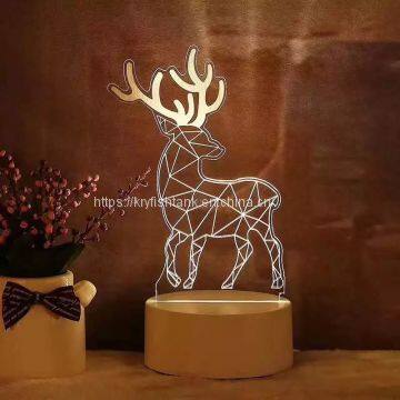 Hot sale creative LED night light 3D illusion LED light