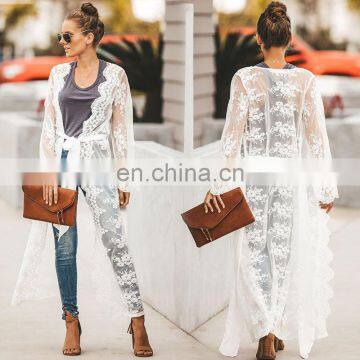 Tunics for beach Long Lace Beach Dress Women Swim Cover up Plus size Saida de Praia Robe de Plage Kaftan Beach Cover up