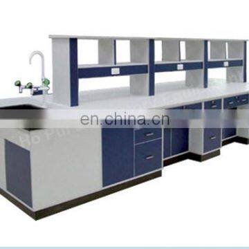 High school science lab furniture island bench working bench for testing/entral table