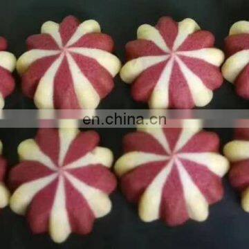 Double Filling Cookies Forming Machine/ Double Color Chocolate Filled Cookies Encrusting Machine photo-5