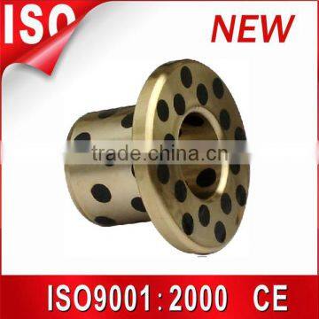 Flange buhs copper guide graphite coated bushing,lubricating sliding bronze oilless bushing