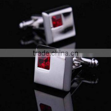 Shirt Cufflinks Wedding Silver Business Mens Wholesale Stainless Steel Crystal photo-4