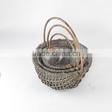 Plastic Lined Plant Basket