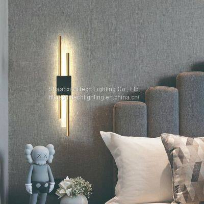 Modern Minimalist Copper Wall Lamp Living Room Bedroom Corridor Aisle Porch Creative Light Luxury Nordic TV Background Wandlamp photo-3