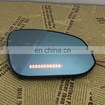 Panoramic rear view blue mirror glass Led turn signal Heating blind spot monitor for Subaru OUTBACK 2012,2pcs