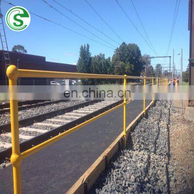 Factory high quality galvanized steel ball joint stanchion handrail road barrier