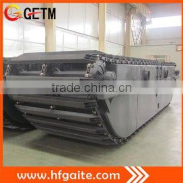 floating steel pontoons for 24t excavator assembly