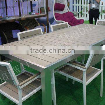 Design furniture dining home furniture polywood table and polywood chair (SV-1D50+DW-AC005)