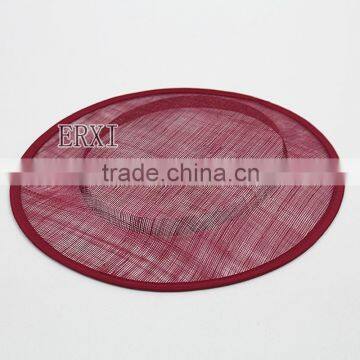 Wholesale Aliaba China Manufacture 31cm Red Sinamay Hat Fascinator Base photo-2