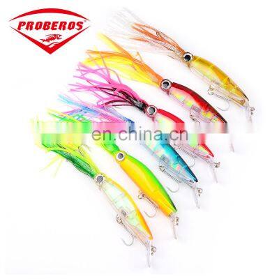 10cm/8.1g five-color banana wood shrimp lure fishing bait explosive hook squid shrimp plastic hard bait squid jig