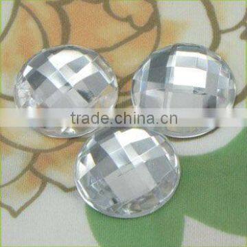 round no hole dyeable acrylic stones