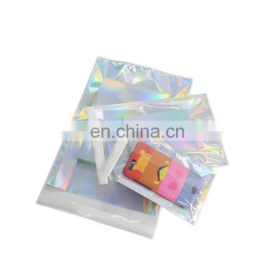 Laser Self Adhesive Sealing Plastic Shipping Bags Gift Jewelry Holographic Courier Packaging Bags Poly Envelope Mailer Postal