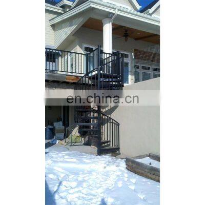 Indoor outdoor  Customized Style steel structure spiral staircase price