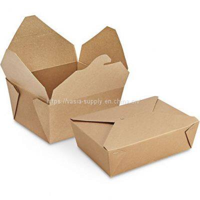 Kraft Paper to-go Food Container Fast Food takeaway boxes